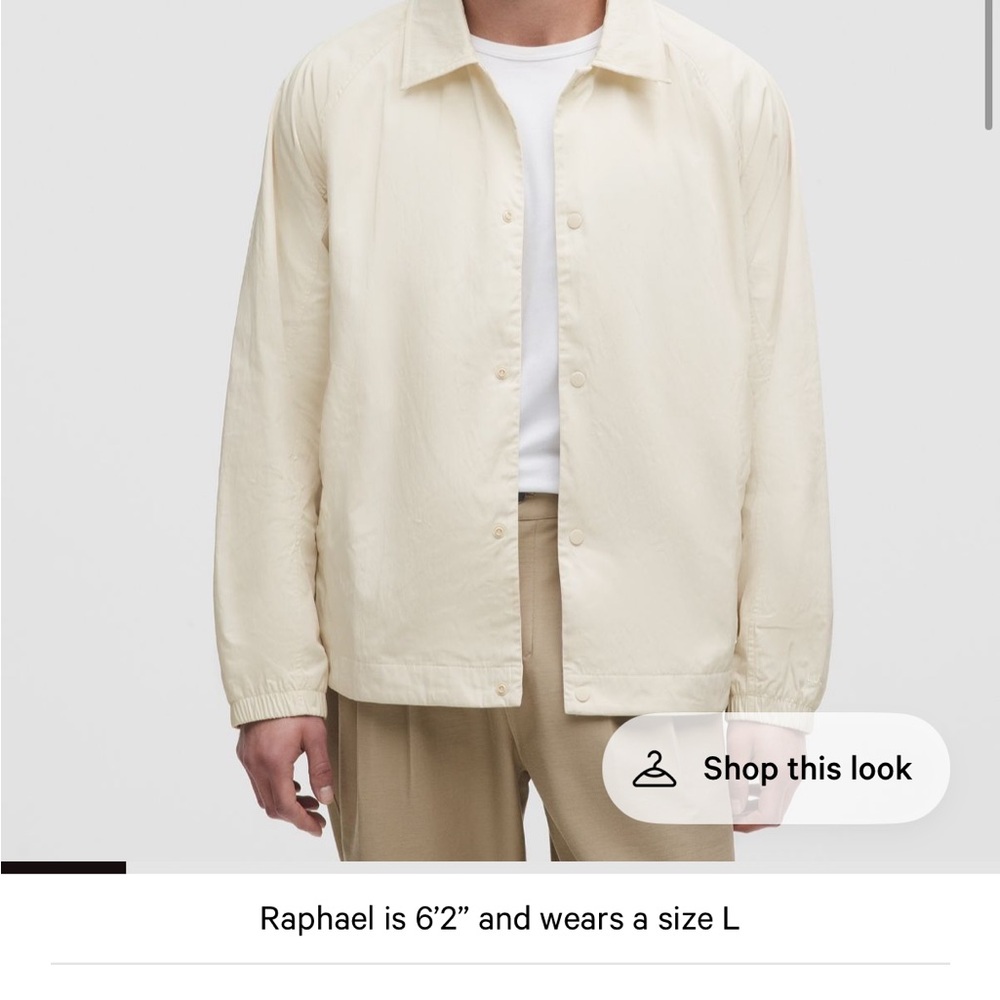 lululemon athletica Men's Beige Lightweight Jacket